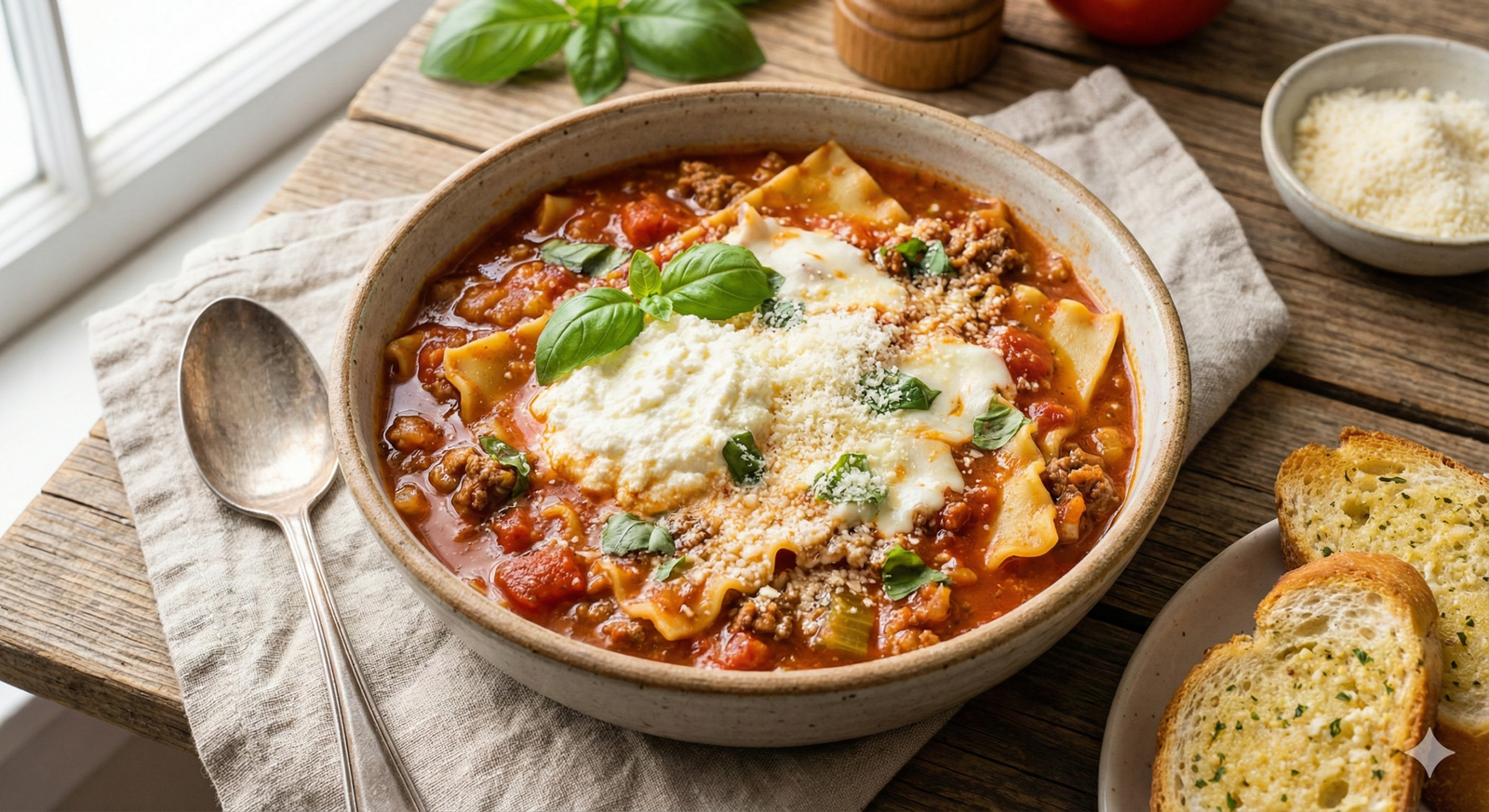 A Brilliant Way to Eat Italian: One-Pot Lasagna Soup!